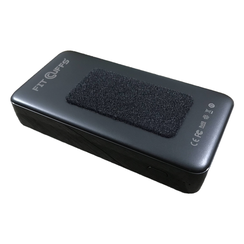 Dedicated power bank for the BFR Unit. Includes velcro on both sides for easy attachment and detachment