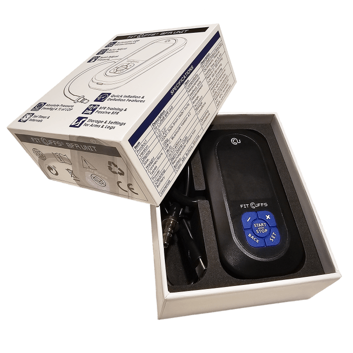 Packaged for the BFR unit: Cutting-edge blood flow restriction technology