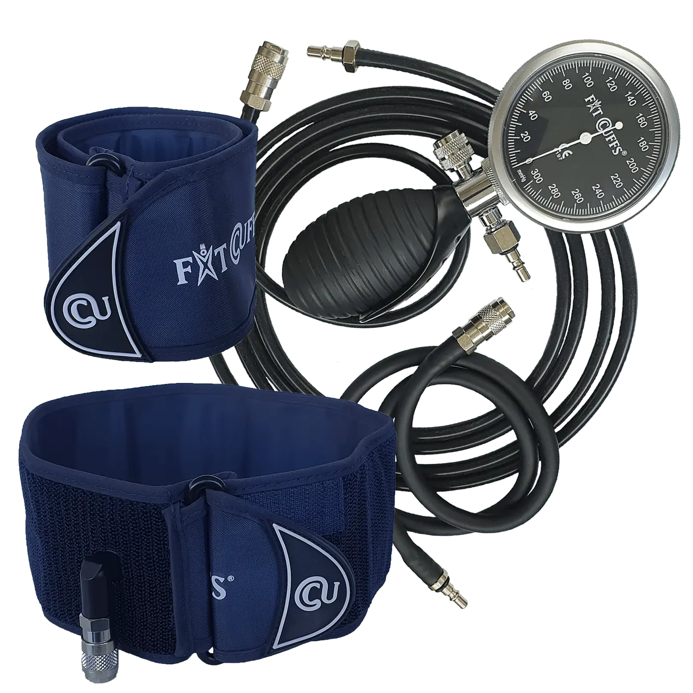 Se Fit Cuffs - Performance Upper V3.1 - Wireless (Long + Short hose - Blue hos Fitcuffs.com
