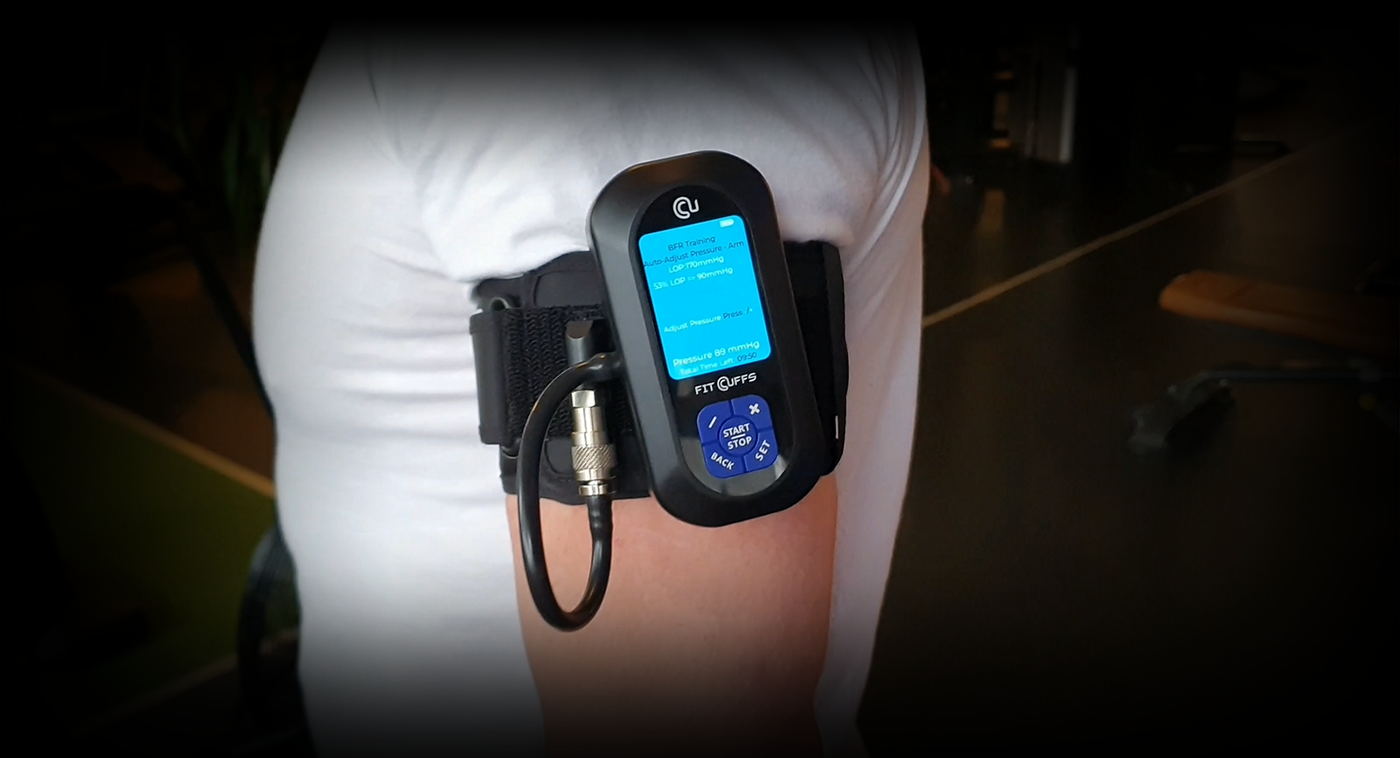 Revolutionary BFR (Blood Flow Restriction) Unit: Attached effortlessly with Velcro, unlocking innovation and versatility
