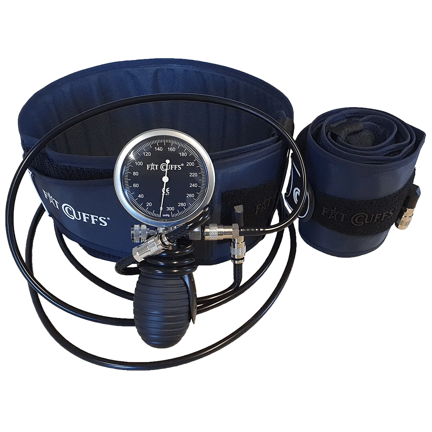 Se Fit Cuffs - Performance Lower V3.1 Hard Case (Limited Edition) - Wireless (Long + Short tube) - Blue hos Fitcuffs.com