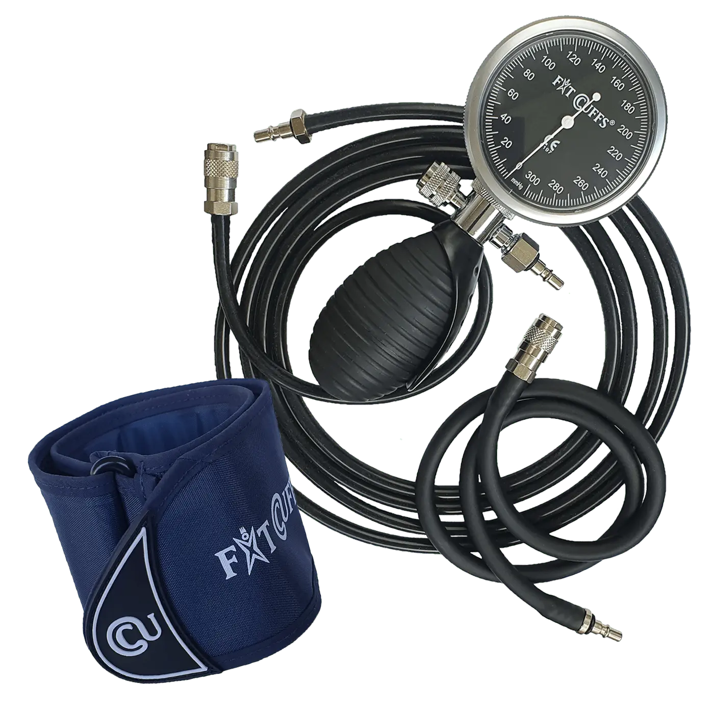 Se Fit Cuffs - Rehab Upper V3.1 - Wireless (Long + Short hose - Blue hos Fitcuffs.com