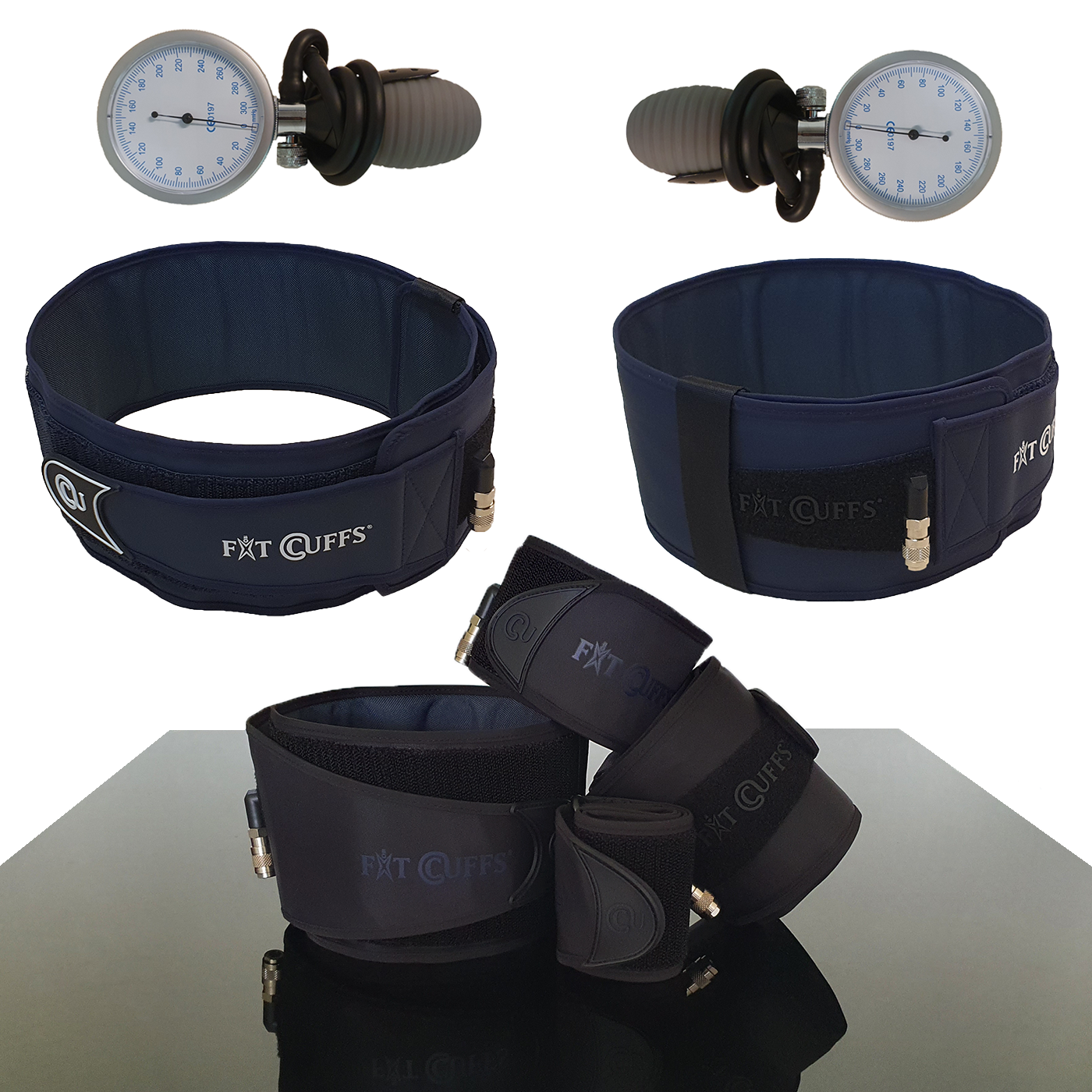 Billede af Fit Cuffs - Complete x 2 - Must Go - Black