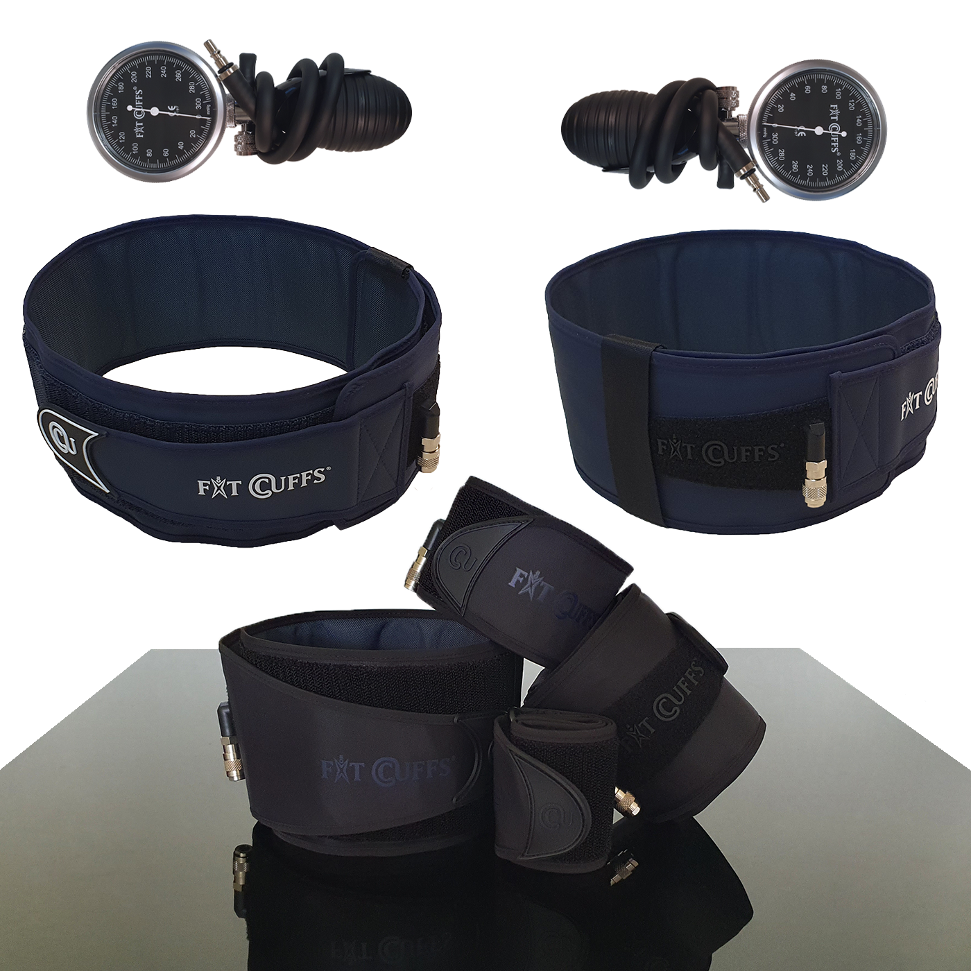 Se Fit Cuffs - Complete x 2 - Standard - Black hos Fitcuffs.com